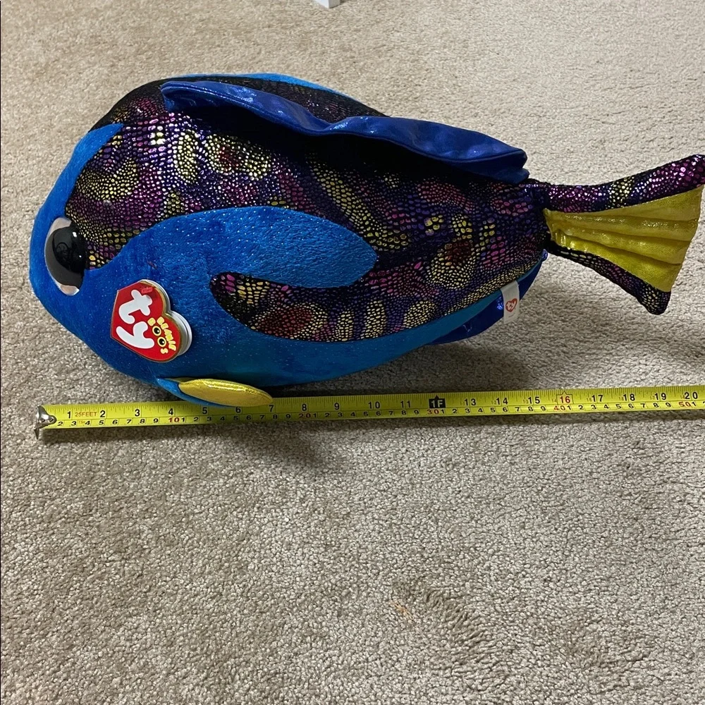 Ty Beanie Boos Aqua the Fish Large Plush